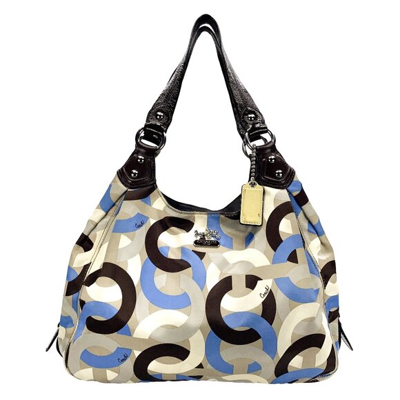 COACH Madison Op Art Satin Shoulder Bag - H0967-14420 - Picture 1 of 16